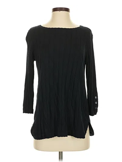 Pre-owned Soft Surroundings Pullover Sweater In Black