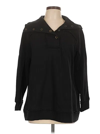 Pre-owned Soft Surroundings Pullover Sweater In Black