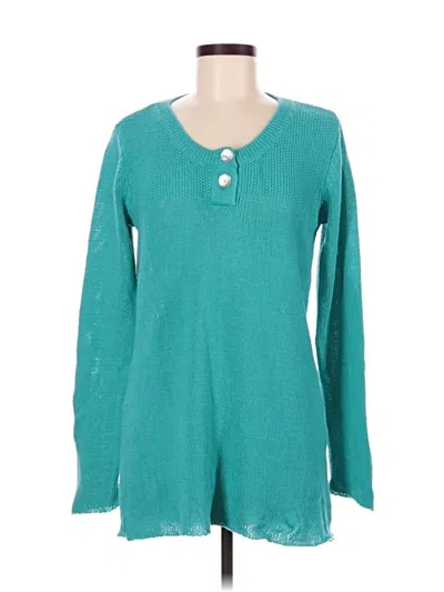 Pre-owned Soft Surroundings Pullover Sweater In Blue