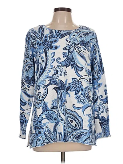 Pre-owned Soft Surroundings Pullover Sweater In Blue