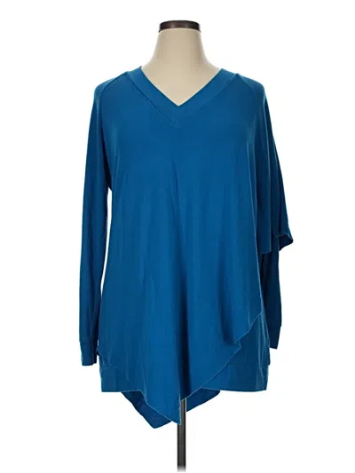 Pre-owned Soft Surroundings Pullover Sweater In Blue