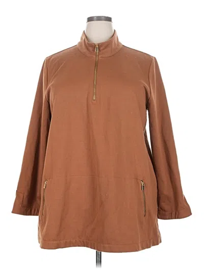 Pre-owned Soft Surroundings Pullover Sweater In Brown