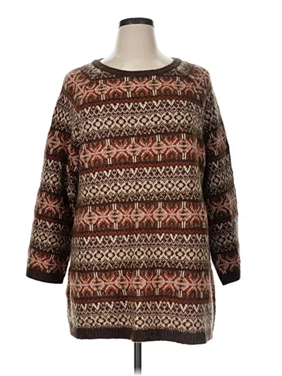Pre-owned Soft Surroundings Pullover Sweater In Brown
