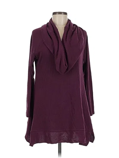 Pre-owned Soft Surroundings Pullover Sweater In Burgundy