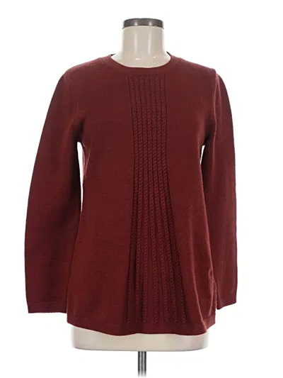 Pre-owned Soft Surroundings Pullover Sweater In Burgundy
