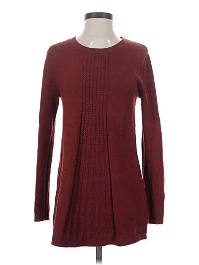 Pre-owned Soft Surroundings Pullover Sweater In Burgundy