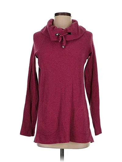 Pre-owned Soft Surroundings Pullover Sweater In Burgundy
