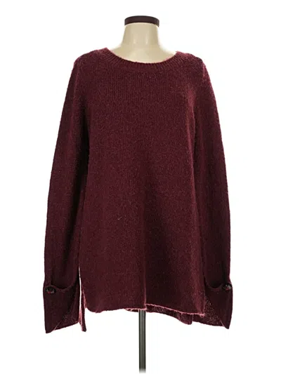 Pre-owned Soft Surroundings Pullover Sweater In Burgundy