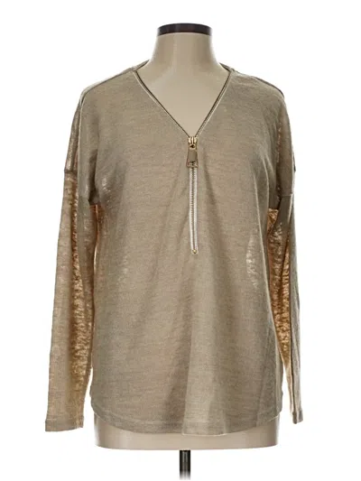 Pre-owned Soft Surroundings Pullover Sweater In Gold
