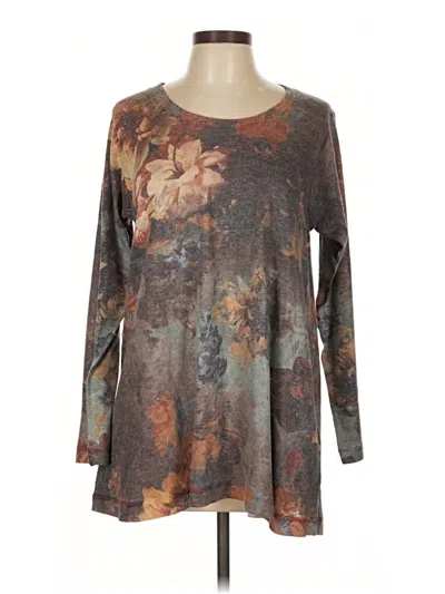 Pre-owned Soft Surroundings Pullover Sweater In Gray