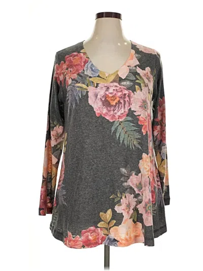 Pre-owned Soft Surroundings Pullover Sweater In Gray