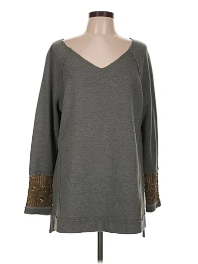 Pre-owned Soft Surroundings Pullover Sweater In Gray