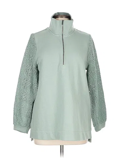 Pre-owned Soft Surroundings Pullover Sweater In Green