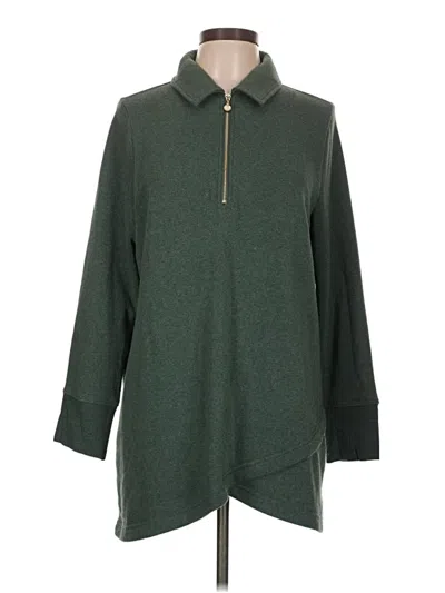 Pre-owned Soft Surroundings Pullover Sweater In Green