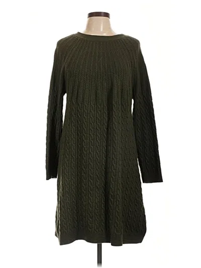 Pre-owned Soft Surroundings Pullover Sweater In Green