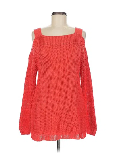 Pre-owned Soft Surroundings Pullover Sweater In Orange