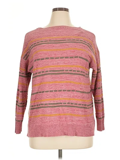 Pre-owned Soft Surroundings Pullover Sweater In Pink