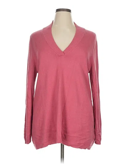 Pre-owned Soft Surroundings Pullover Sweater In Pink