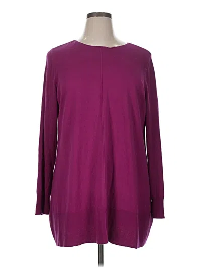 Pre-owned Soft Surroundings Pullover Sweater In Purple