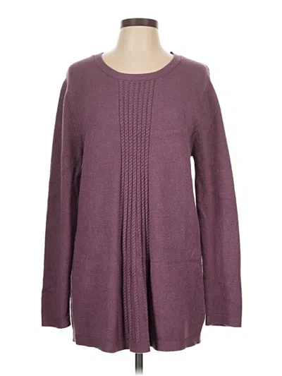 Pre-owned Soft Surroundings Pullover Sweater In Purple