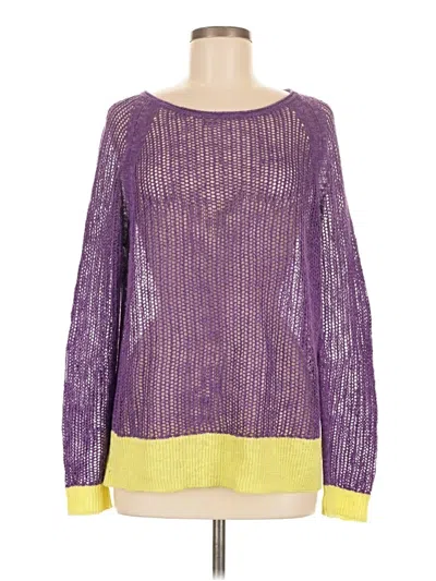 Pre-owned Soft Surroundings Pullover Sweater In Purple