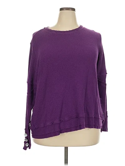 Pre-owned Soft Surroundings Pullover Sweater In Purple