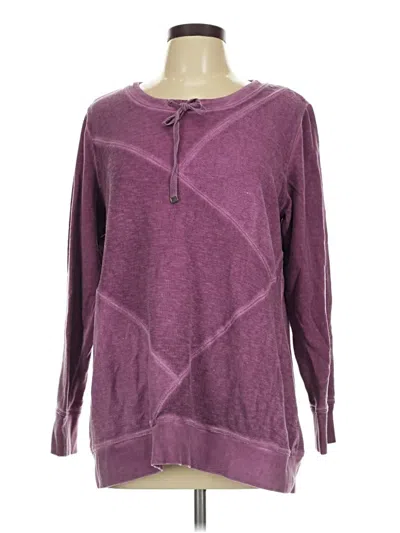 Pre-owned Soft Surroundings Pullover Sweater In Purple