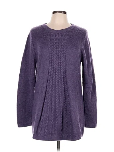 Pre-owned Soft Surroundings Pullover Sweater In Purple