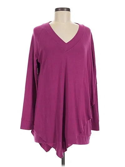 Pre-owned Soft Surroundings Pullover Sweater In Purple