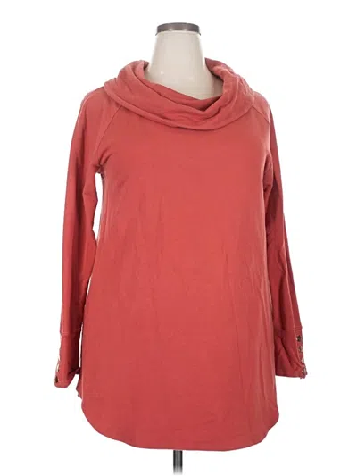 Pre-owned Soft Surroundings Pullover Sweater In Red