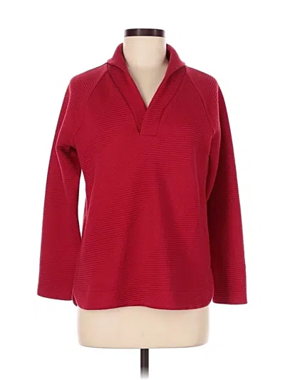 Pre-owned Soft Surroundings Pullover Sweater In Red