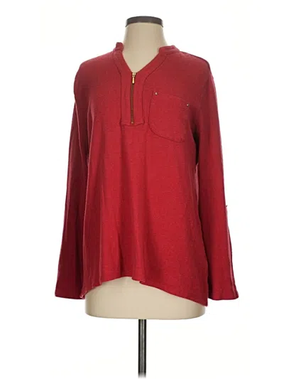 Pre-owned Soft Surroundings Pullover Sweater In Red