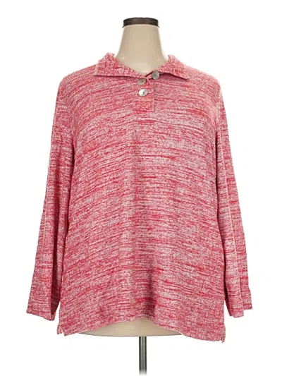Pre-owned Soft Surroundings Pullover Sweater In Red