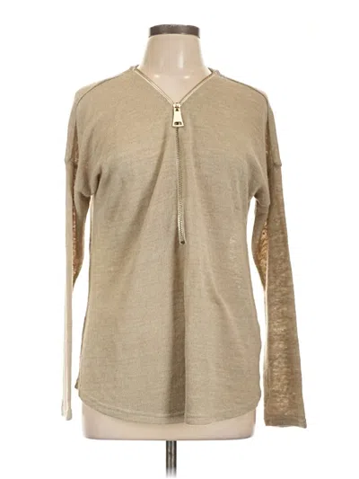 Pre-owned Soft Surroundings Pullover Sweater In Tan