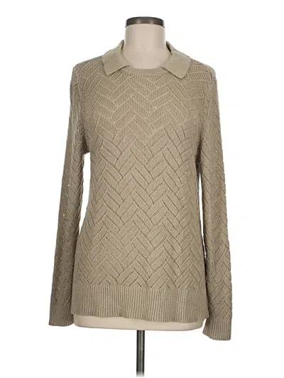 Pre-owned Soft Surroundings Pullover Sweater In Tan