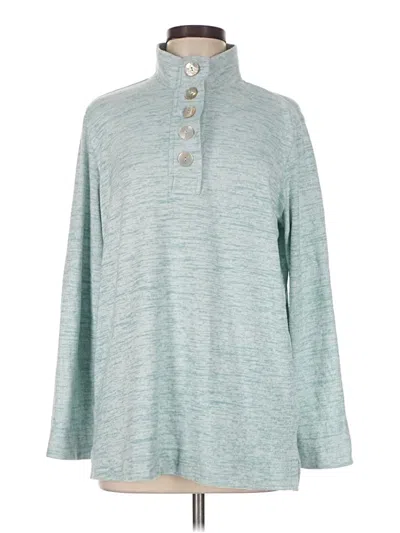 Pre-owned Soft Surroundings Pullover Sweater In Teal