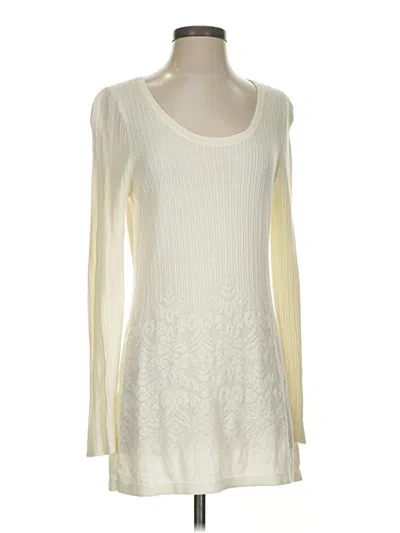 Pre-owned Soft Surroundings Pullover Sweater In White