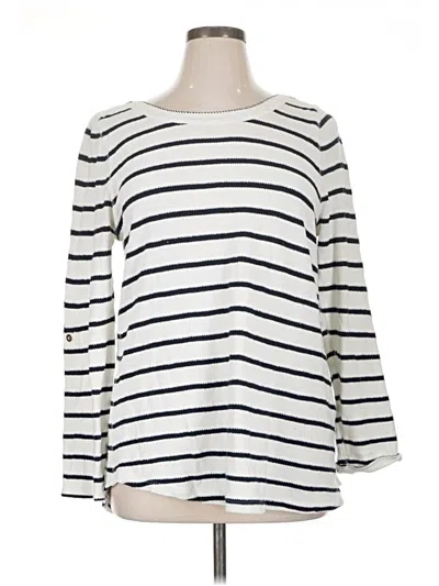 Pre-owned Soft Surroundings Pullover Sweater In White