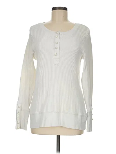 Pre-owned Soft Surroundings Pullover Sweater In White