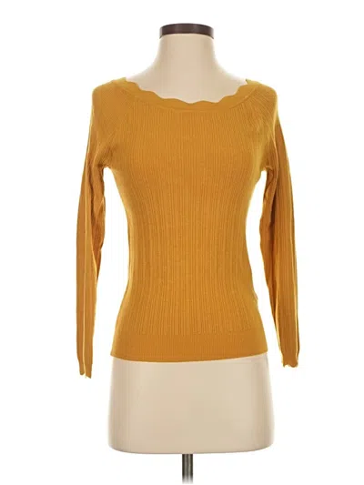 Pre-owned Soft Surroundings Pullover Sweater In Yellow