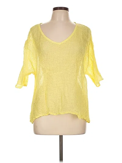 Pre-owned Soft Surroundings Pullover Sweater In Yellow