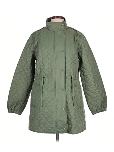 Pre-owned Soft Surroundings Raincoat In Green