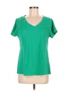 Soft Surroundings Short Sleeve T-shirt In Green