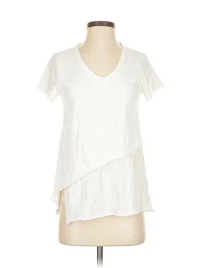 Pre-owned Soft Surroundings Short Sleeve T-shirt In White