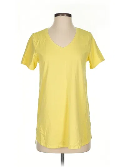 Pre-owned Soft Surroundings Short Sleeve T-shirt In Yellow