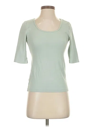 Pre-owned Soft Surroundings Short Sleeve Top Green Scoop Neck Tops