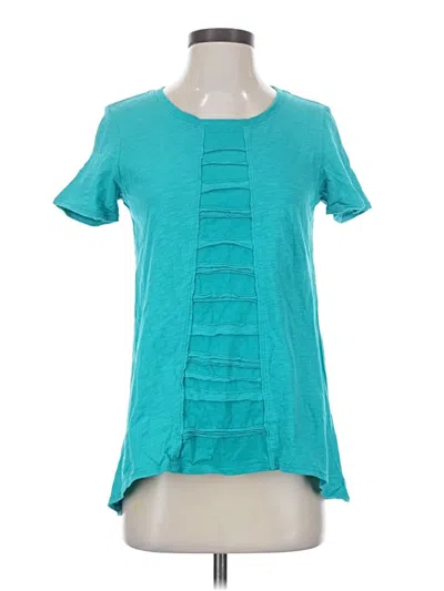 Pre-owned Soft Surroundings Short Sleeve T-shirt In Teal