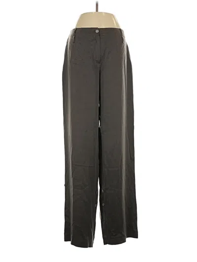 Pre-owned Soft Surroundings Silk Pants In Gray