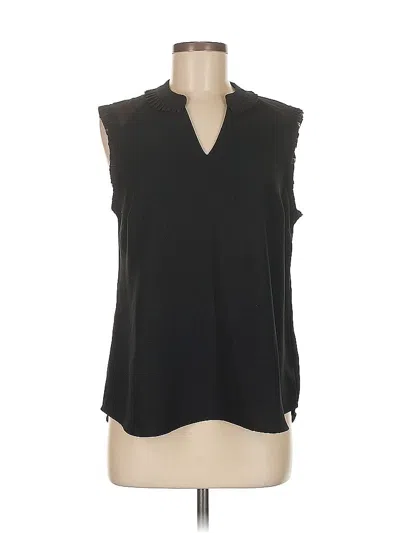 Pre-owned Soft Surroundings Sleeveless Blouse In Black