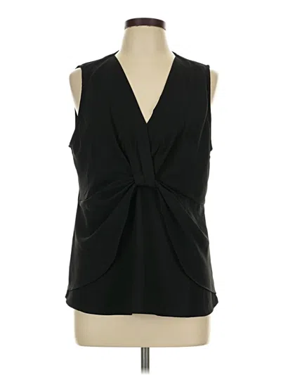 Pre-owned Soft Surroundings Sleeveless Blouse In Black